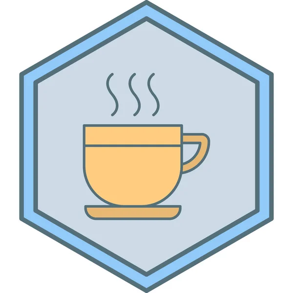 Icono Taza Ilustración Vectorial — Vector de stock