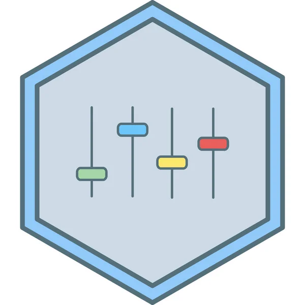 Иллюстрация Вектора Значка Эквалайзера — стоковый вектор
