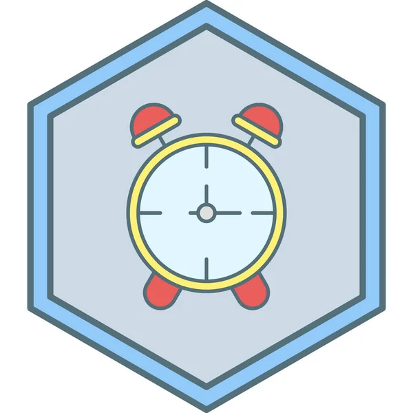 Reloj Icono Web Diseño Simple — Vector de stock