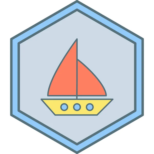 Boat Icon Vector Illustration — Stock Vector