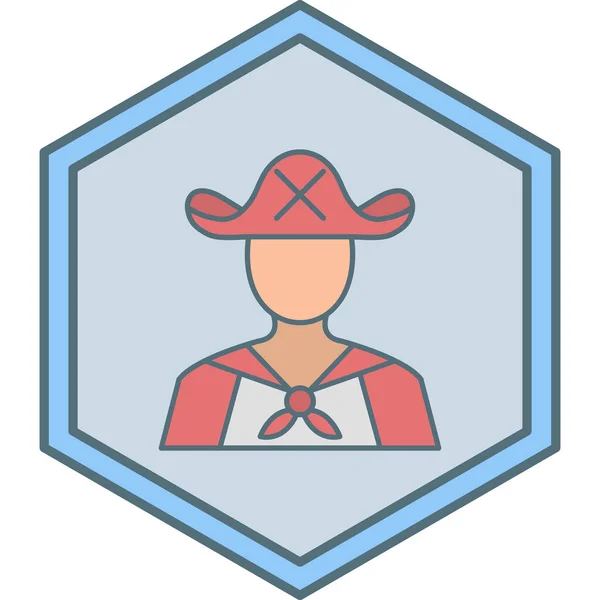 Chapéu Cowboy Ilustração Vetorial — Vetor de Stock