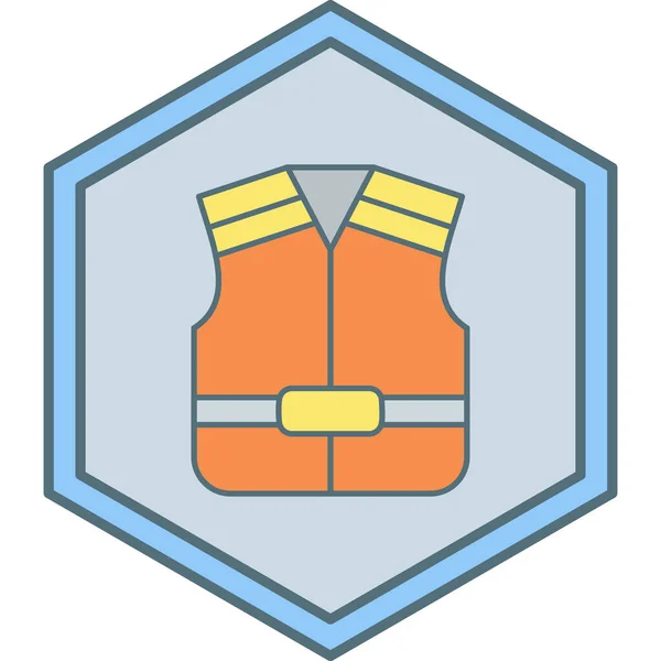 Vector Illustration Safety Vest — 스톡 벡터