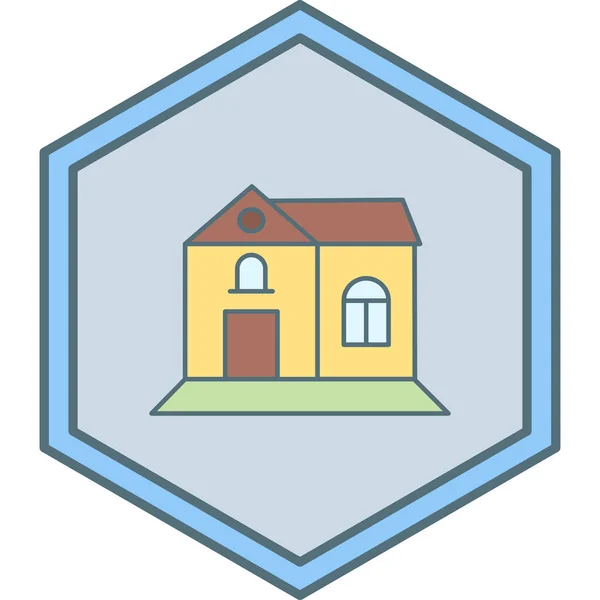 家のアイコンのベクトル図 — ストックベクタ