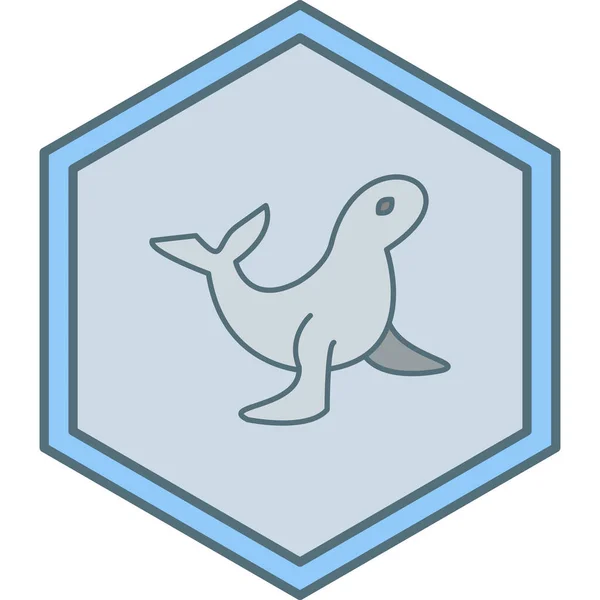 Icône Vectorielle Baleine Icônes Contour Course Modifiables Pour Web Mobile — Image vectorielle