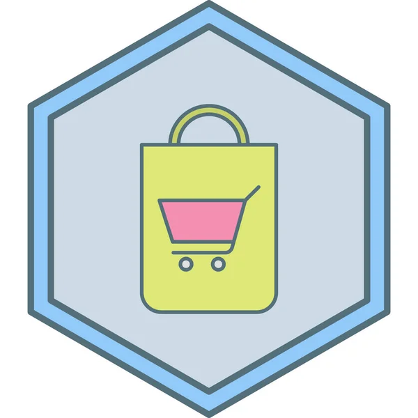 Shopping Cart Simple Design — Stock Vector