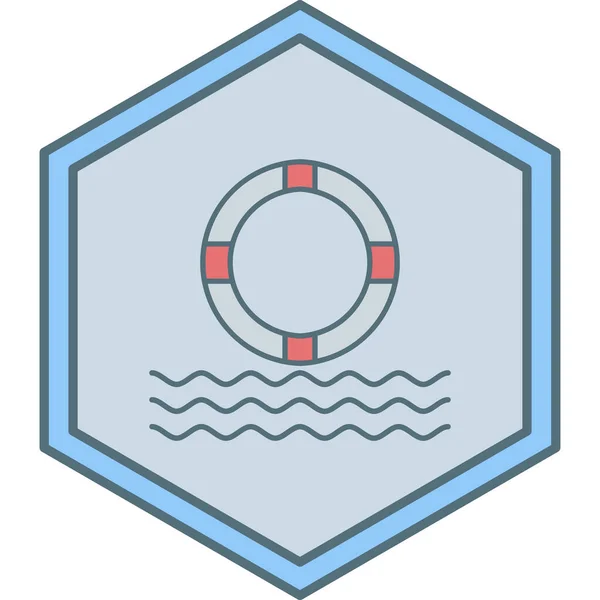 Vectorillustratie Van Een Scheepspictogram — Stockvector