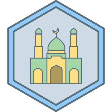 Cami. Web simgesi basit tasarım