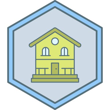 Ev simgesinin vektör illüstrasyonu