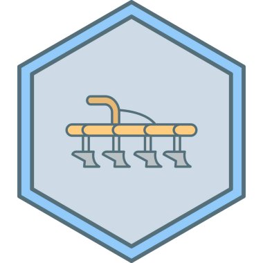 Tek bir simgenin vektör illüstrasyonu