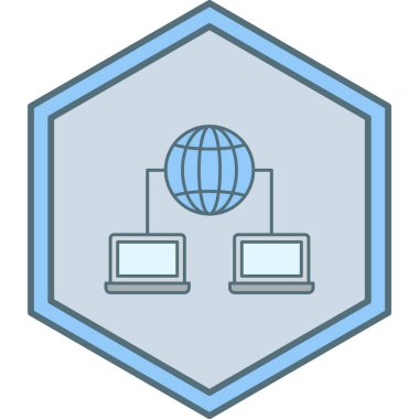 ağ simgesi, vektör illüstrasyonu basit tasarım