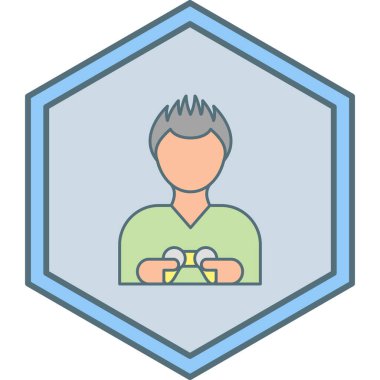 oyun simgesi, vektör illüstrasyonu basit tasarım