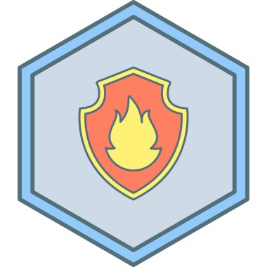 kalkan ikon vektör illüstrasyonu