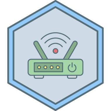 Yönlendirici. Web simgesi basit illüstrasyon