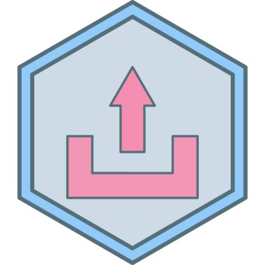 Soyut arka gruba izole edilmiş bir simge yükle