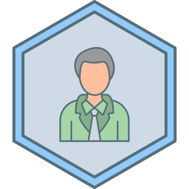 iş adamı simgesi vektör illüstrasyonu