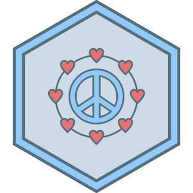 kalp vektör simgesi modern basit tasarım