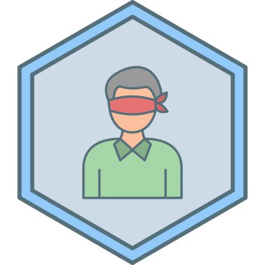 Bir insan simgesinin vektör illüstrasyonu