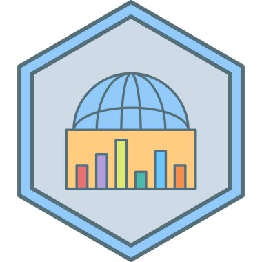 Seo ve teknoloji simgesinin vektör illüstrasyonu