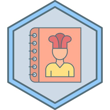 Şef simge vektör illüstrasyonu