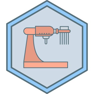 Bir boru simgesinin vektör illüstrasyonu