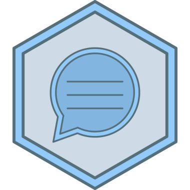 Konuş. Web simgesi basit illüstrasyon