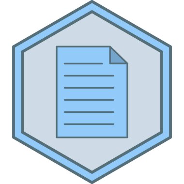 Belge. Web simgesi basit illüstrasyon