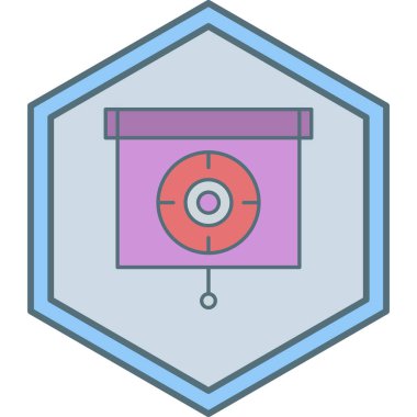 Hedef. Web simgesi basit illüstrasyon