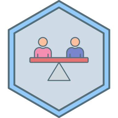 İnsan simgesinin vektör illüstrasyonu