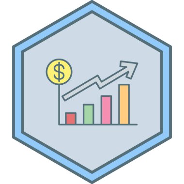 iş büyümesi simgesi vektör illüstrasyonu