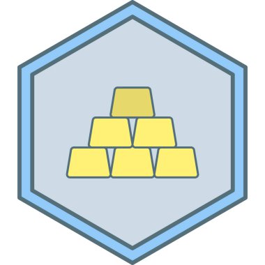 Bir çubuk simgesinin vektör illüstrasyonu