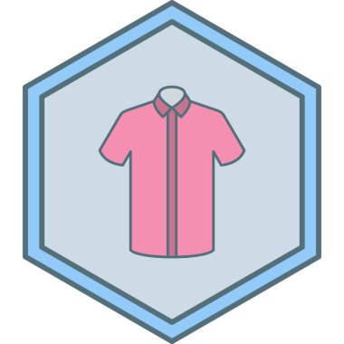 Tişört. Web simgesi basit illüstrasyon