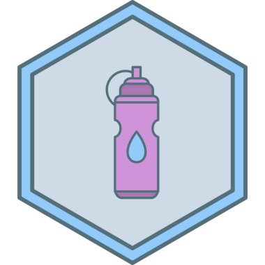 su şişesi simge vektör çizim