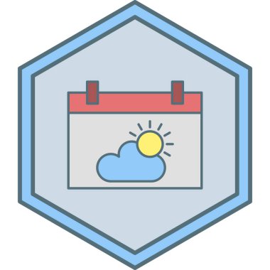 Bulut simgesinin vektör illüstrasyonu