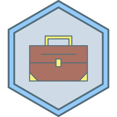 Çanta. Web simgesi basit illüstrasyon