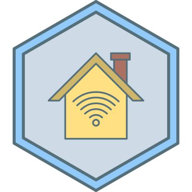 ev vektör simgesi modern illüstrasyon