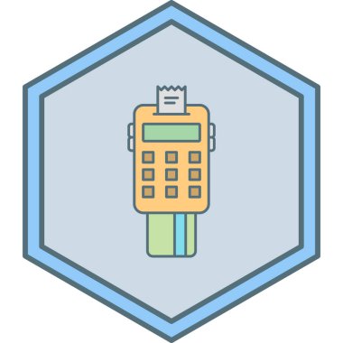 ATM makine kutsal kişilerin resmi, vektör çizim