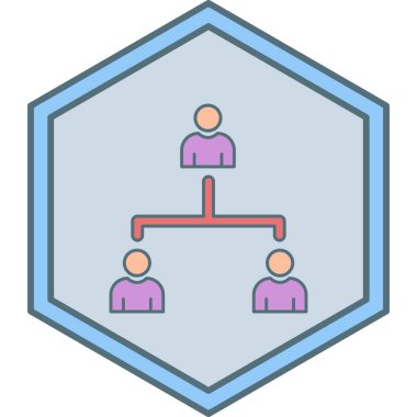 İş insanları simgesinin vektör illüstrasyonu