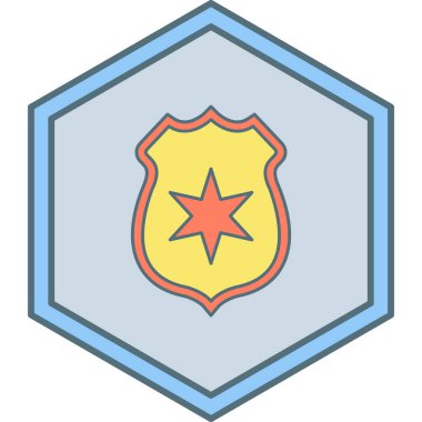 kalkan simgesi, vektör illüstrasyonu