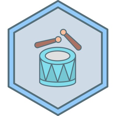 davul. Web simgesi basit tasarım