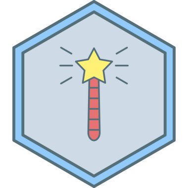 Sihirli değnek. Basit resimleme