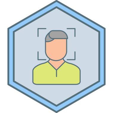 Bir insan simgesinin vektör illüstrasyonu