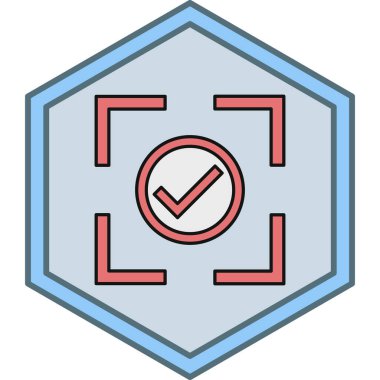 İşaretleme simgesinin vektör illüstrasyonu