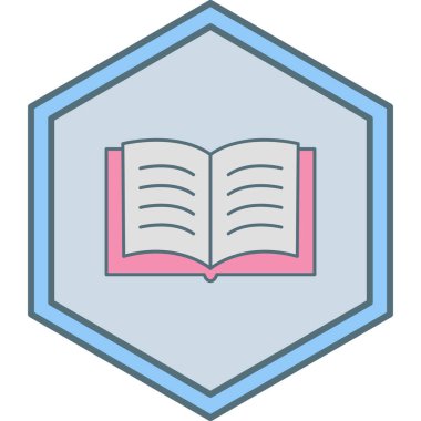 kitap simgesi vektör illüstrasyonu