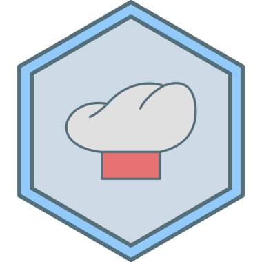 Şef şapkası. Web simgesi