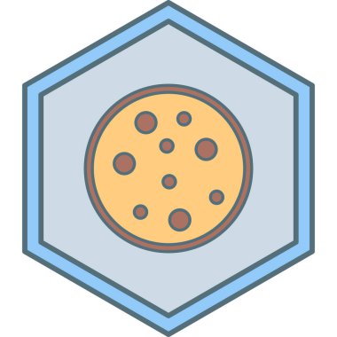 pizza. Web simgesi basit illüstrasyon