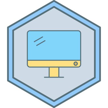 dizüstü bilgisayar simgesi, vektör illüstrasyonu