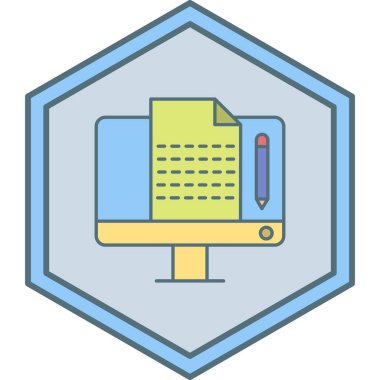 dizüstü bilgisayarda klasör simgesi var. vektör illüstrasyonu