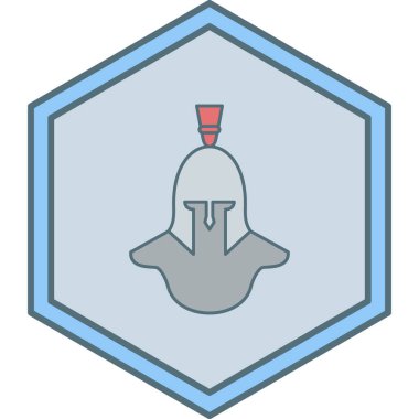 Beyaz arkaplanda izole edilmiş vektör simgesi, askeri sembol