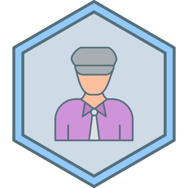 Polis memuru. Web simgesi