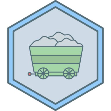 Çiftlik ve inşaat simgesinin vektör illüstrasyonu